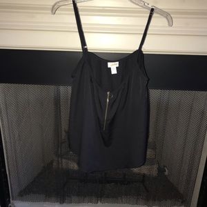 Simple black crop top
